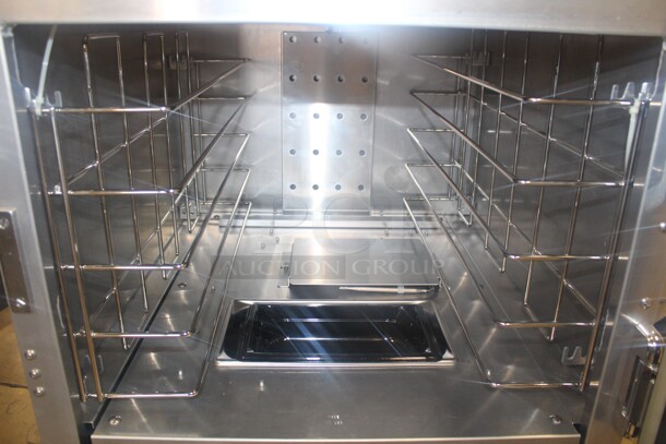 NEW! Carter Hoffmann Model HBF5A2GM-2 Commercial Hotlogix Half Size Heated Holding Cabinet On Casters. 24.5x29.5x31.5. 120V/60Hz.  - Image 3 of 7
