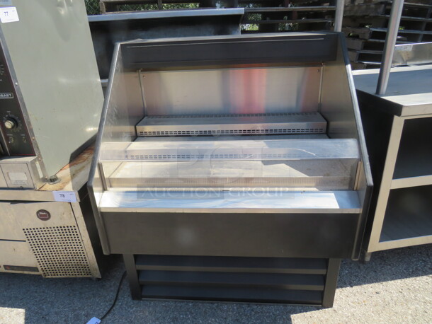 One Randell Air Curtain Grab And Go Refrigerated Display Case. Not Working. Model# SSAC-40BSC. 115 Volt. $8962.00.  40X35X47 - Image 1 of 2