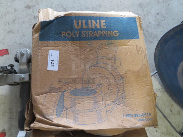 One NEW Box Of ULINE Poly Strapping. #S-811BX - Image 1 of 1