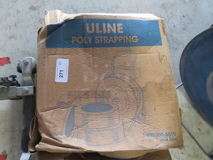One NEW Box Of ULINE Poly Strapping. #S-811BX