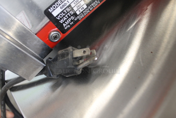 Wisco 680-1 Stainless Steel Commercial Countertop Heated Display Case Merchandiser. 120 Volts, 1 Phase. Tested and Working! - Image 9 of 9