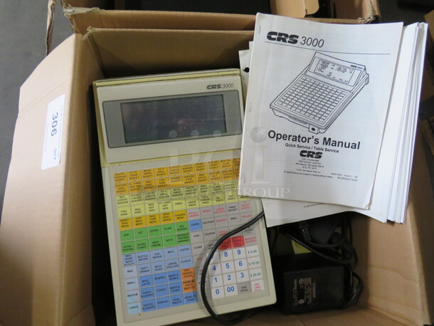 CRS3000 Cash Register With Manual. 2XBID