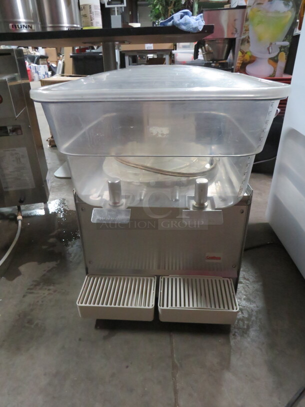One WORKING Crathco Refrigerated Beverage Dispenser. Model# D112-3/4. 115 Volt. 16X21X23
