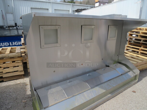One Stainless Steel 8 Foot Hood System With Filters, Return Air, Ansul And Box. Model# SHC-C-W-94-625-ND-60. 95X24X59 - Image 2 of 6