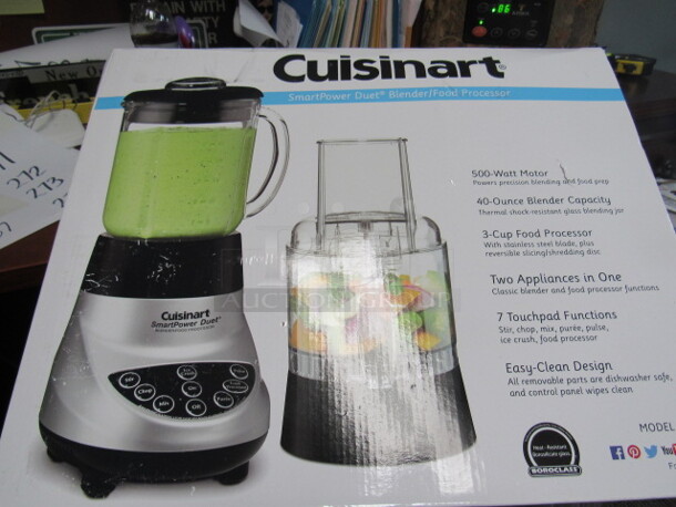 One Cuisinart Food Processor ONLY. No Blender Pitcher.