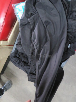 Black Full Spandex Table Skirt. 10XBID