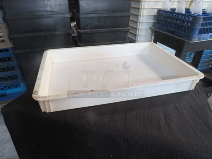 White Poly Dough Trays. 5XBID
