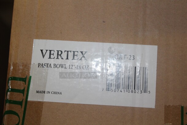 NEW IN BOX! 1 Box (12 Count) Vertex 12" Pasta Bowls. 12X Your Bid!  - Image 2 of 2