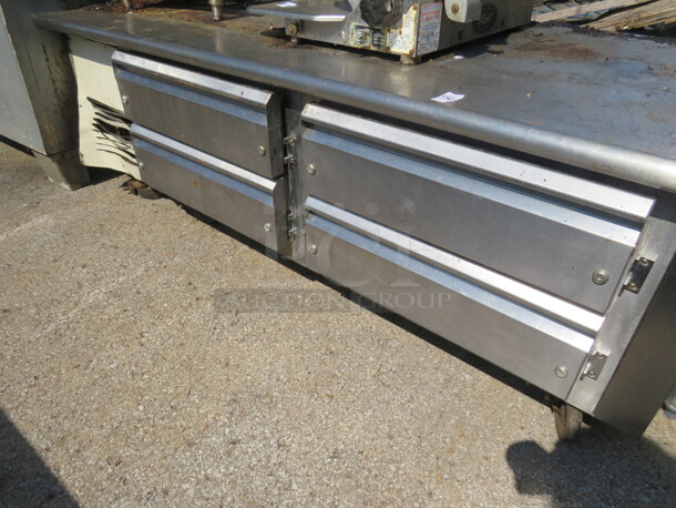 One 4 Drawer Chef Base On Casters. Not Working 72X34X24 - Image 1 of 2