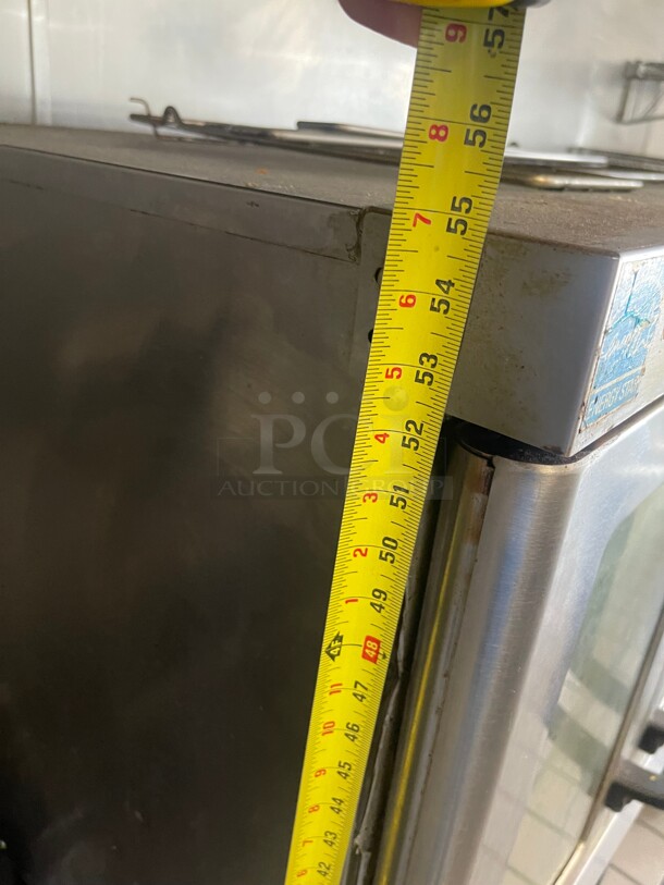 Late Model! Vulcan VC4GD Commercial Single Full Size Natural Gas Convection Oven - 50,000 BTU One Stand With 5 Shelves NSF Tested and Working! - Image 10 of 11