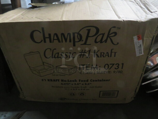 One Open Box Of Paper Food Container Boxes. - Image 1 of 1