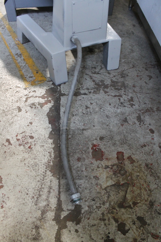 Hobart D 300 Metal Commercial Floor Style 30 Quart Planetary Dough Mixer w/ Stainless Steel Mixing Bowl and Paddle Attachment. 200 Volts, 3 Phase.  - Image 10 of 10