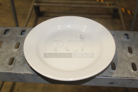 NEW IN BOX! 5 Boxes (12 Count Each) Homer Laughlin 9" Wide Rim Plates. 60X Your Bid! 