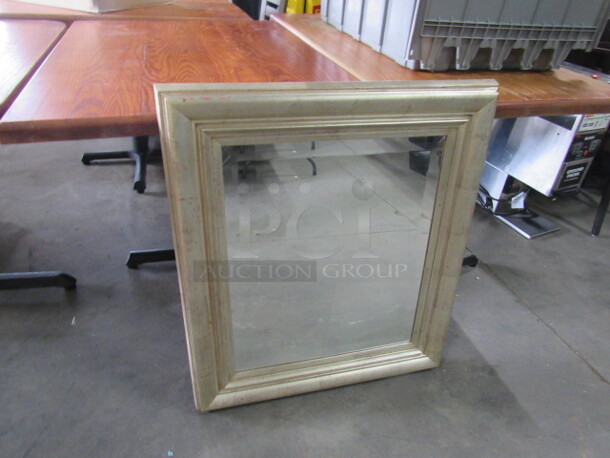 One 28.5X32.5 Framed Mirror. - Image 3 of 4
