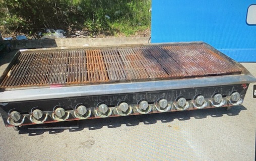 One Vollrath Natural Gas Charbroiler. #CBL-2072.  71X31X17