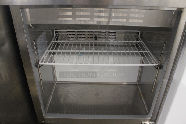 Avantco 178APT27MHC Stainless Steel Commercial Sandwich Salad Prep Table Bain Marie Mega Top on Commercial Casters. 115 Volts, 1 Phase. Tested and Working! - Image 5 of 7