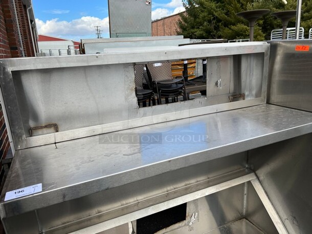 5' Stainless Steel Commercial Grease Hood w/ Make Up Vent Frame. 62x59x24 - Image 2 of 4