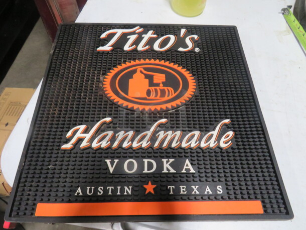 One Titos Bar Mat. 16X16 - Image 1 of 1