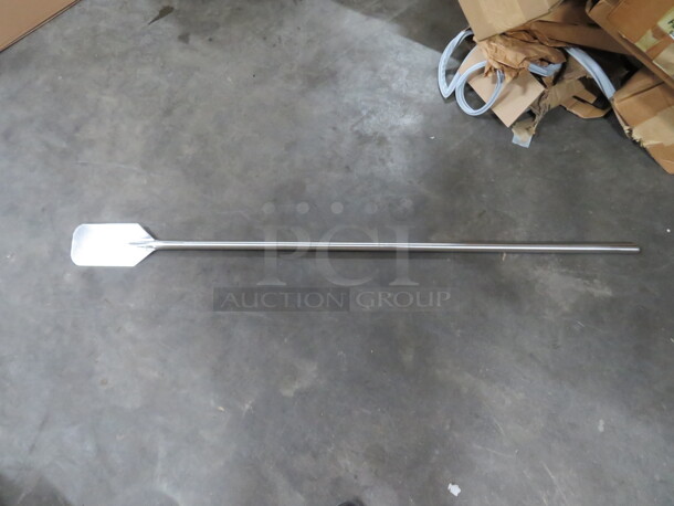 One NEW Stainless Steel Winco 60 Inch Round Edge Mixing Paddle. #MPD-60