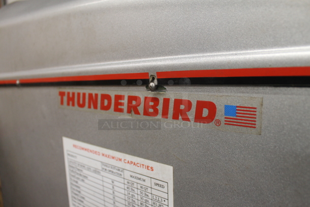 Thunderbird ARM-60PBL Metal Commercial Floor Style 60 Quart Planetary Dough Mixer w/ Stainless Steel Mixing Bowl, Bowl Guard, Dolly, Dough Hook, Whisk and Paddle Attachments. 220 Volts, 1 Phase. - Image 5 of 7