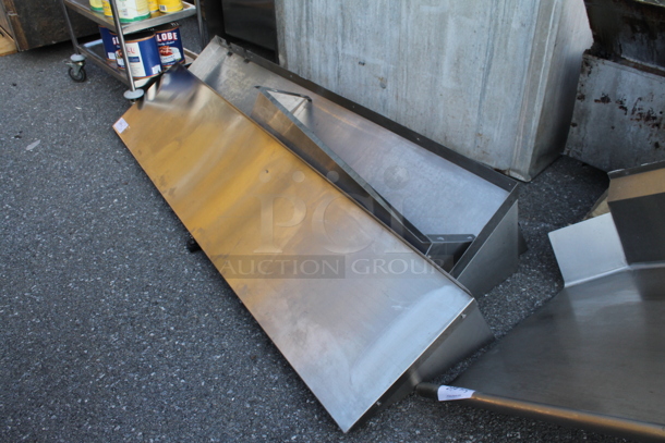 3 Various Stainless Steel Wall Mount Shelves. 3 Times Your Bid! - Image 3 of 4