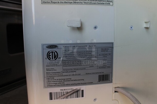 Soleus Air PE2-09R-32 Portable Air Conditioner. 9,000 BTU. 115 Volts, 1 Phase.  - Image 4 of 4