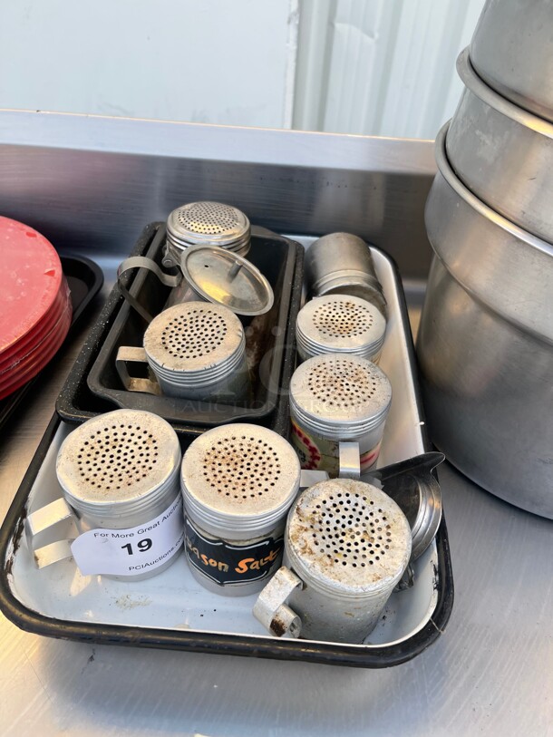 One Lot! Assorted Shakers Great For Seasoning  - Image 6 of 6