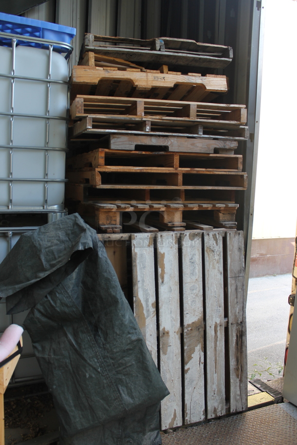 ALL ONE MONEY! Lot of 22 Wooden Pallets. BUYER MUST REMOVE.  - Image 2 of 3