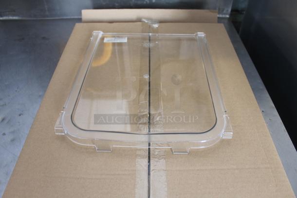 ALL ONE MONEY! 2 Boxes of BRAND NEW Cambro Clear Poly Lids - Image 1 of 7