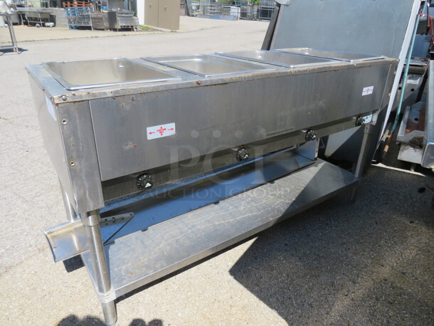 One Advance Tabco 4 Well Steam Table With SS Under Shelf. Model# HF-4E-120. 120 Volt. 2000 Watts. 62.5X23X34. $2014.20. - Image 2 of 2