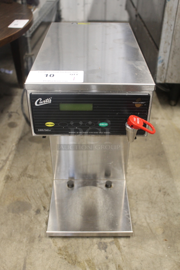 Curtis D60GT12A000 Stainless Steel Commercial Countertop Coffee Machine w/ Hot Water Dispenser. 120 Volts, 1 Phase. - Image 1 of 4