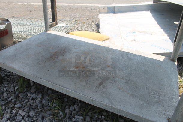 Commercial Stainless Steel Work Table With Both Overshelf And Undershelf On Commercial Casters. - Image 4 of 8