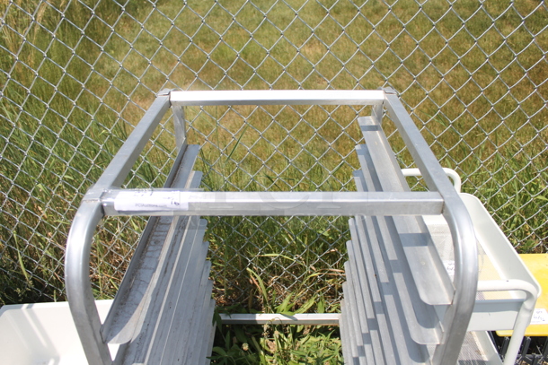 Commercial Stainless Steel Half Size Pan Rack On Commercial Casters.  - Image 2 of 5