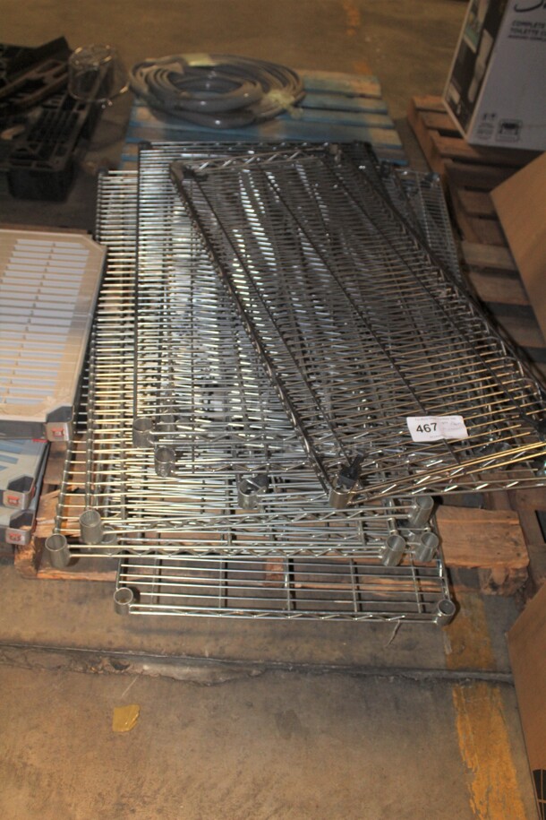 NEW! 10 New Various Size Metro Wire Shelves. 10X Your Bid! 