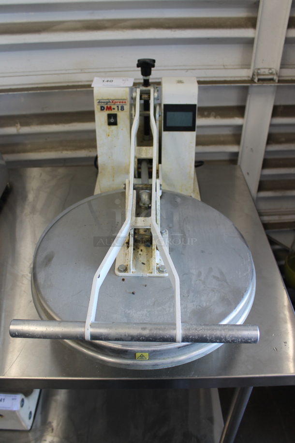 Dough Xpress DM-18 Metal Commercial Countertop Dough Press. 120 Volts, 1 Phase. Tested and Working! - Image 1 of 7