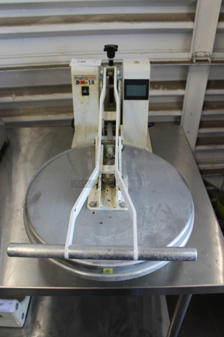 Dough Xpress DM-18 Metal Commercial Countertop Dough Press. 120 Volts, 1 Phase. Tested and Working!