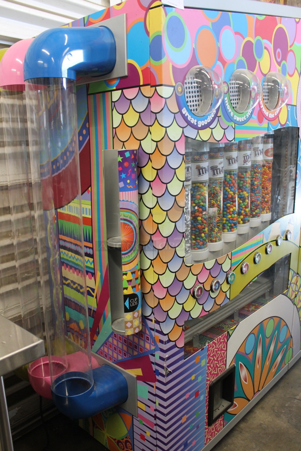 Sweet Amanda Metal Commercial Floor Style Fully Automated Candy Dispensing Machine w/ Capsule Dispensing System on Commercial Casters. - Image 5 of 12