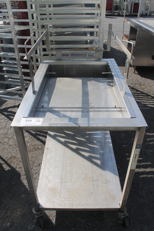 ALL ONE MONEY! Belshaw Commercial Stainless Steel Glazing Station For Donuts On Commercial Casters.