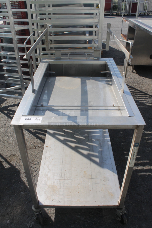 ALL ONE MONEY! Belshaw Commercial Stainless Steel Glazing Station For Donuts On Commercial Casters. - Image 1 of 7
