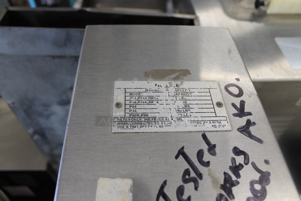 Pitco Frialator P18K Stainless Steel Commercial Oil Filtration System on Commercial Casters. 115 Volts, 1 Phase. - Image 3 of 6