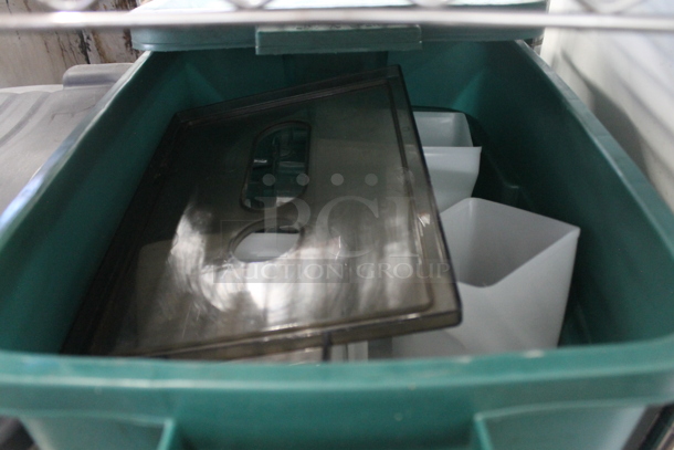 ALL ONE MONEY! Green Poly Bin w/ Poly Contents - Image 2 of 4