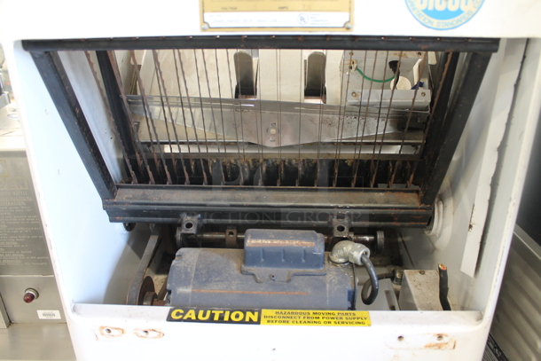 Oliver 797-32 Metal Commercial Floor Style Bread Loaf Slicer. 115 Volts, 1 Phase. Cannot Test Due To Cut Power Cord  - Image 5 of 6