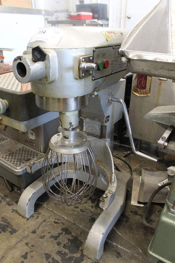 2012 Omcan SP200 Metal Commercial 20 Quart Planetary Dough Mixer w/ Whisk Attachment. 115 Volts, 1 Phase. Tested and Does Not Power On - Image 2 of 6