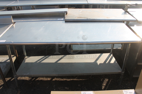 Stainless Steel Commercial Table w/ Under Shelf.
