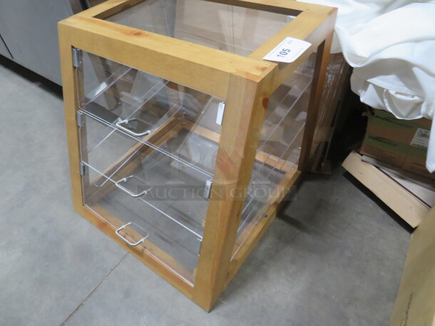 One Wooden/Acrylic Pastry Display Case. 22X22X22 - Image 2 of 2