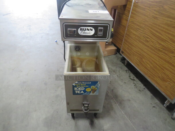 One Bunn O Matic Tea Brewer With Satellite. Model# T3. 120 Volt. 10X24X30