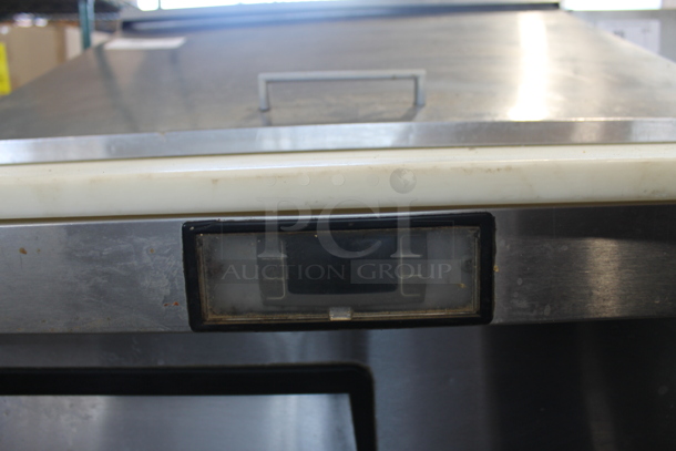 2016 Atosa MSB8305 Stainless Steel Commercial Sandwich Salad Prep Table Bain Marie Mega Top on Commercial Casters. 115 Volts, 1 Phase. Tested and Working! - Image 3 of 7