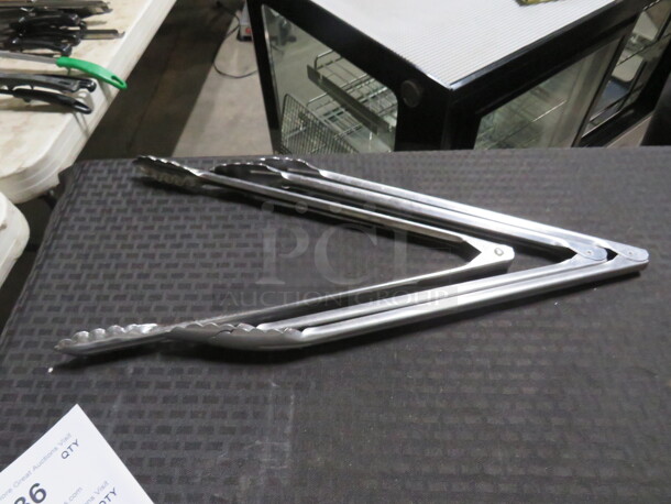 15 Inch SS Tongs. 3XBID - Image 1 of 1