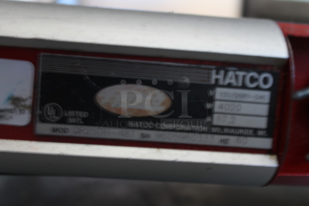 Hatco GR2SDH-48T Stainless Steel Commercial 3 Tier Warming Display Merchandiser. 120/208-240 Volts.  - Image 8 of 9