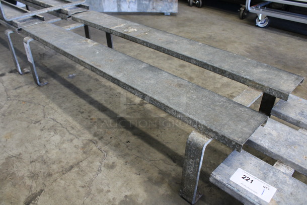 Metal Commercial Dunnage Rack. 48x20x11.5